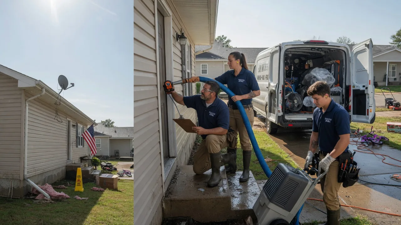 Ceiling Water Damage Restoration in Linden, TN near me